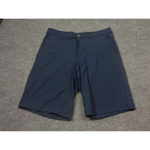 Lululemon Shorts Mens Size 32 Commission 10" Navy Blue Warpstreme